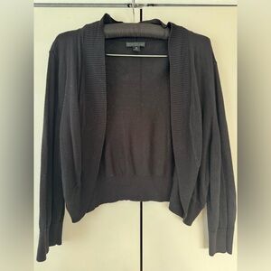 Worthington Black Cropped Cardigan Sweater